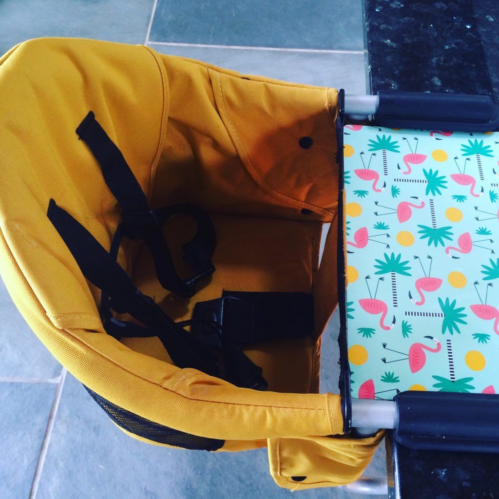 Table booster seat gap hack