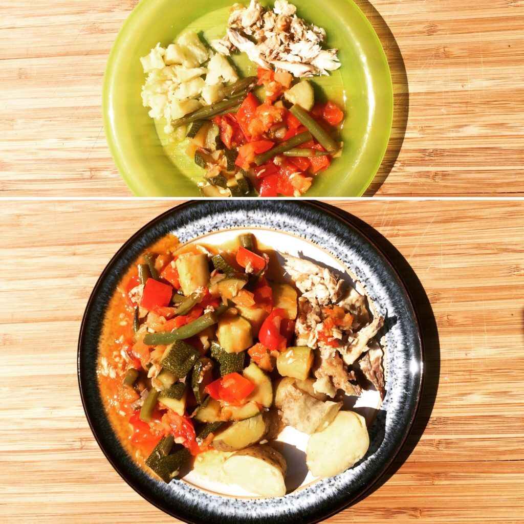 Tip of the day: to improve portion control use a smaller plate!