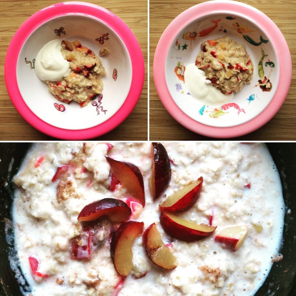 Spiced plum porridge