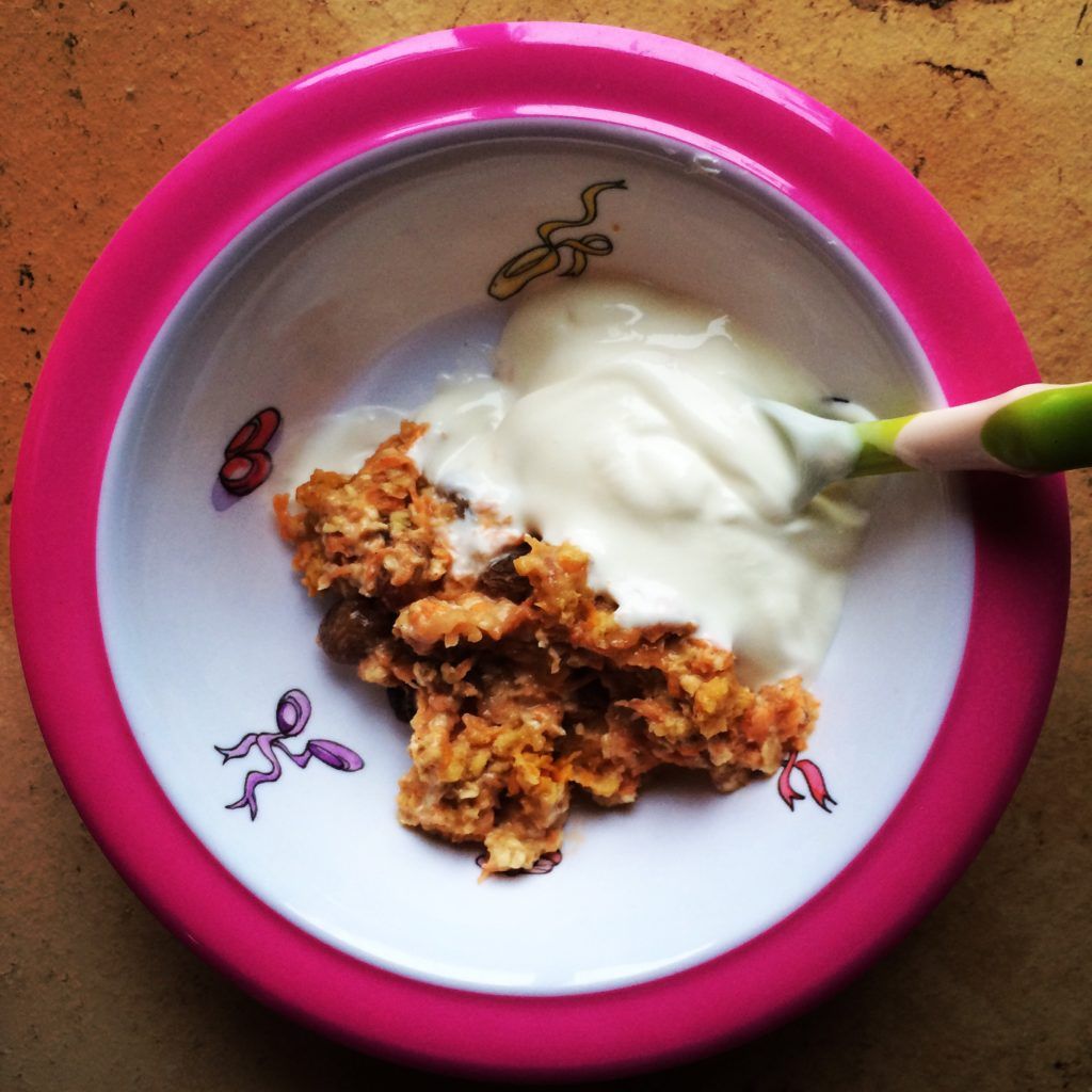 Carrot cake overnight oats. Verdict = we prefer the fine grate 😀