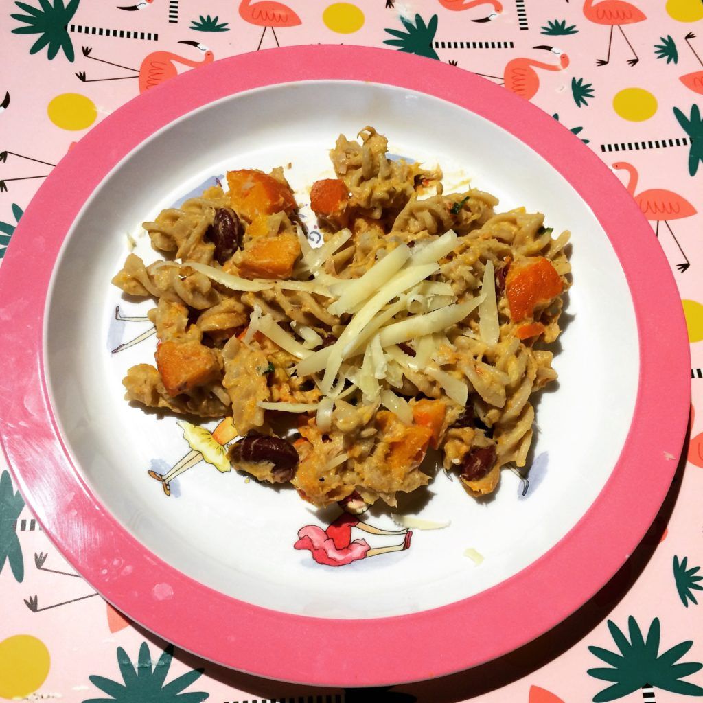 Pumpkin and tuna pasta