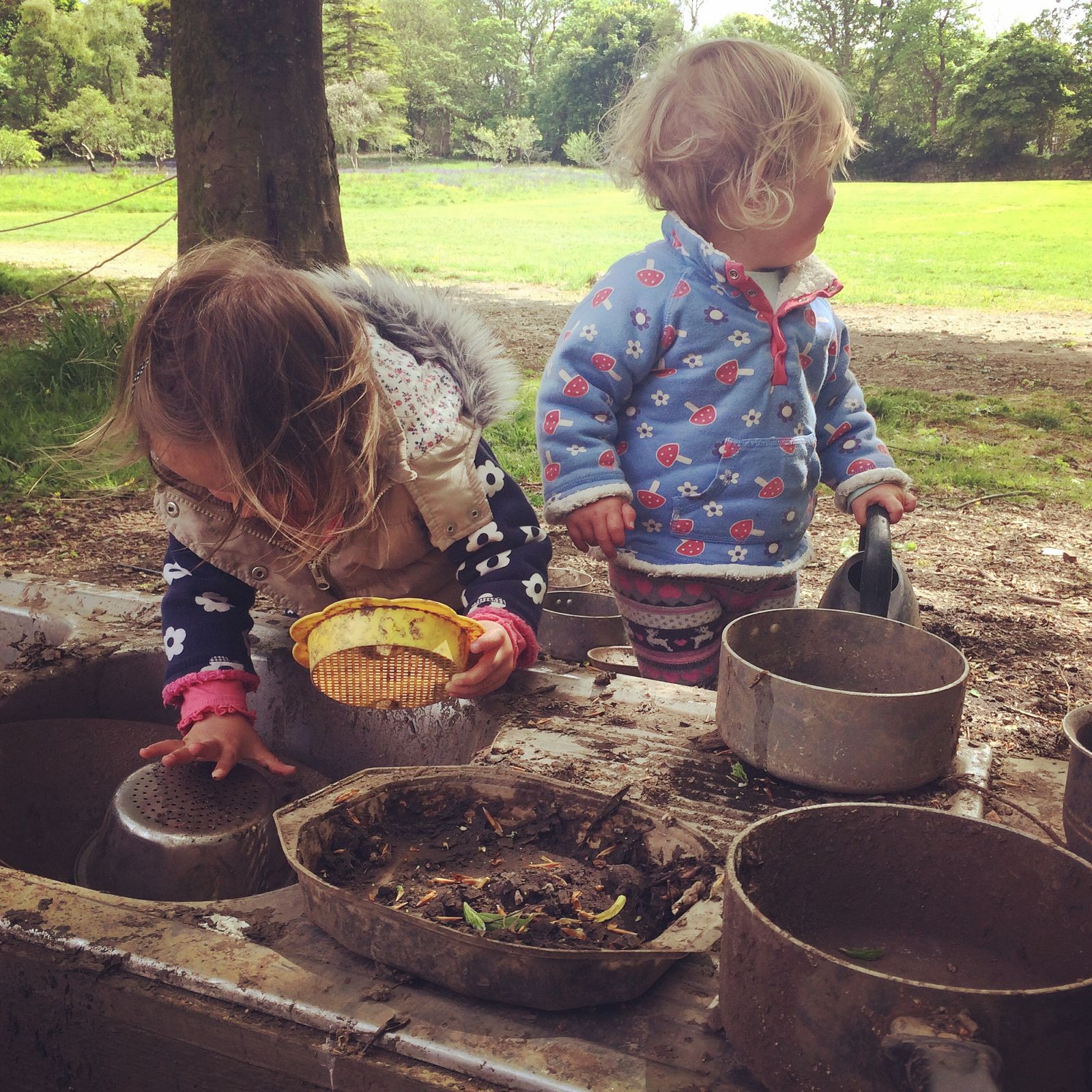 Mud kitchen fun