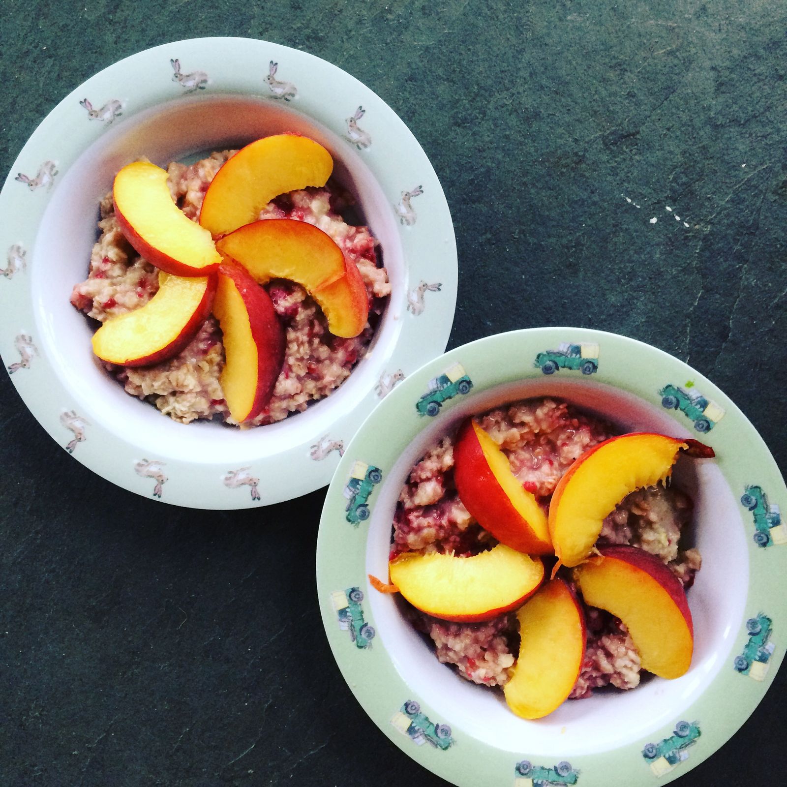 Keeping up the fibre with Peach Melba for breakfast