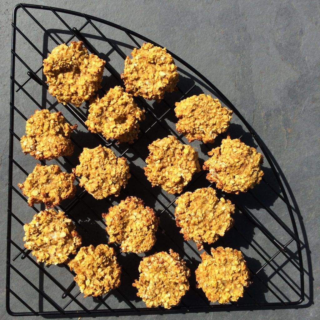 Sunshine (Mango) Oaty Bites just out of the oven
